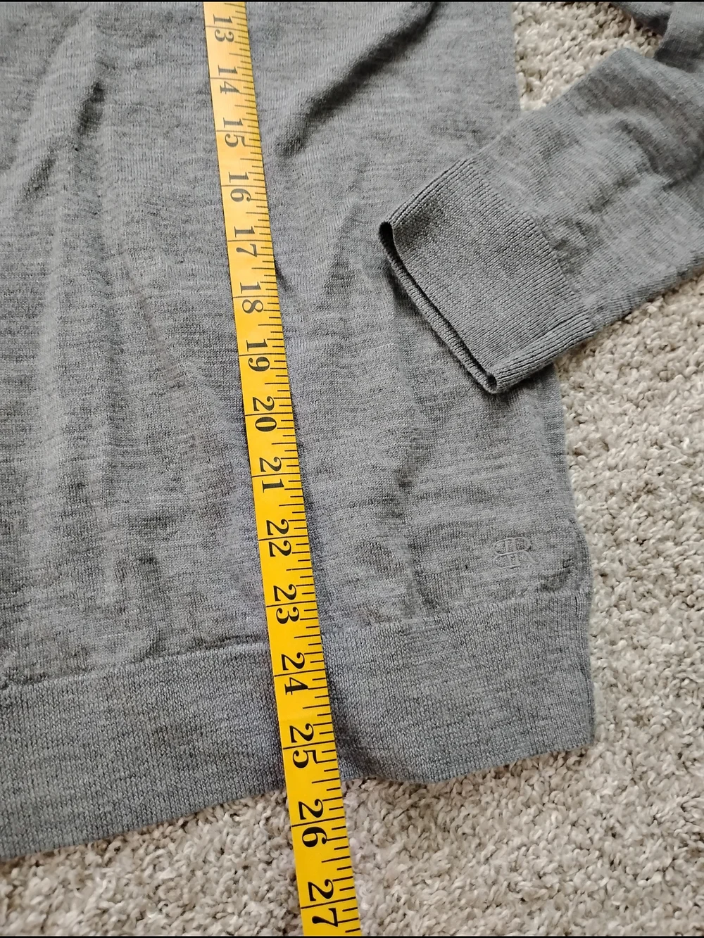 Banana Republic Men's Light Gray Wool Crewneck Sweater Sz L